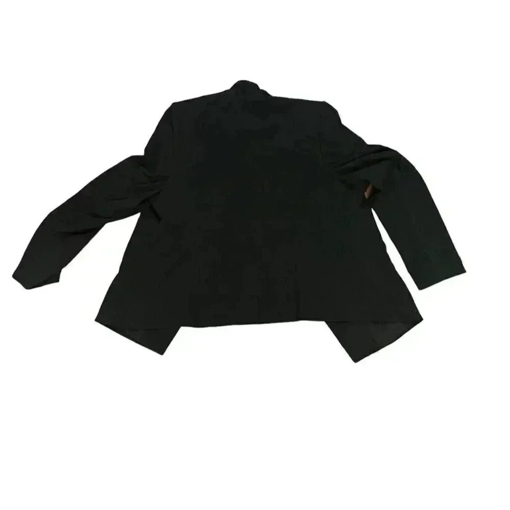 Lane Bryant One Button Tailored Stretch Blazer Black Lace Trim Size 18 NWT - Picture 2 of 8